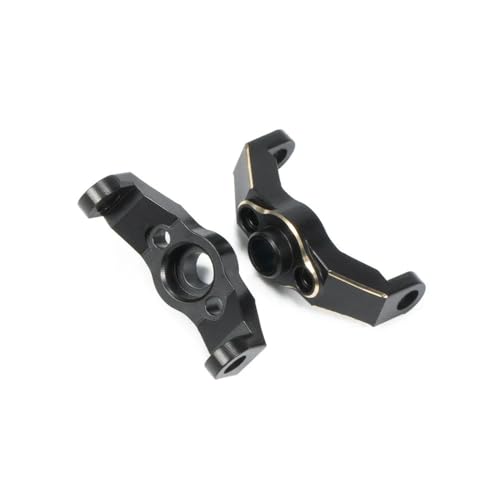 QPAJWAKS TRX4M Brass Weight Caster Blocks Servo Link Steering Knuckle Diff Cover for 1/18 RC Crawler TRX-4M Defender Bronco Upgrade Parts(Steering Knuckle) von QPAJWAKS