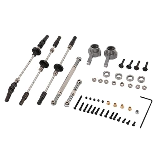 QPAJWAKS Upgrade-Stahlgetriebebrücken-Achsgetriebe for WPL B14 B24 C14 C24 C34 C44 B16 B36 JJRC Q60 1/16 RC-Autoersatzteile, 6X6(Purple) von QPAJWAKS