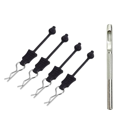 QPAJWAKS Verhindern Sie den Verlust von Karosserieclips mit flexiblem Gummihalter for Wltoys MJX Hyper Go HAIBOXING HBX SCY 1/12 1/14 1/16 RC-Autoteile(4pcs) von QPAJWAKS