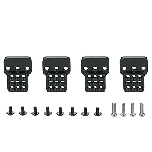 QPAJWAKS Verstellbarer Stoßdämpferhalter aus Metall, Verlängerungssitz for WPL C14 C24 C34 C44 B14 B16 B24 B36 1/16 RC-Autoteile, Schwarz von QPAJWAKS