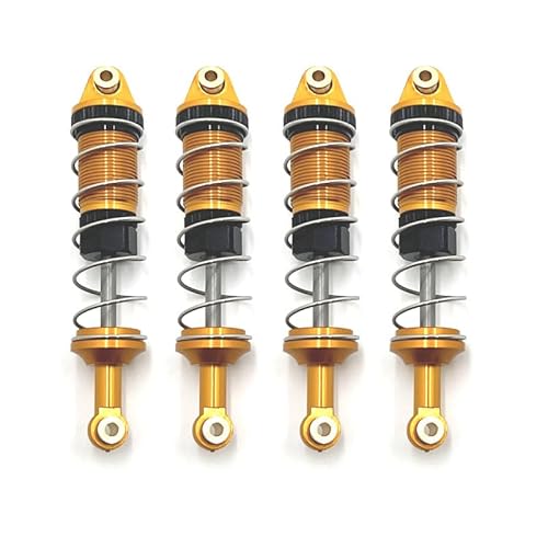 QPAJWAKS Verwendet for MN Modell 1/12 MN128 Wrangler MN86 G500 RC Autoteile Metall Upgrade Hydraulische Stoßdämpfer(Gold) von QPAJWAKS