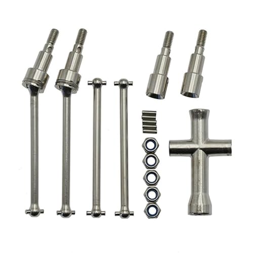 QPAJWAKS Vordere und hintere Antriebswelle CVD-Kits for SCY 16101 16102 16103 Pro 1/16 bürstenloses RC-Auto von QPAJWAKS