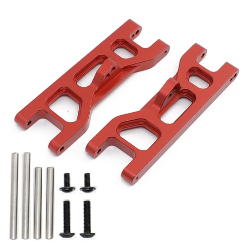 QPAJWAKS Vorne Hinten Suspension Arm for 1/10 ECX 2WD Serie Krawall Qualen Ax Brutus Schaltung AMP MT RC Auto Upgrade Teile(Front Arm Red) von QPAJWAKS