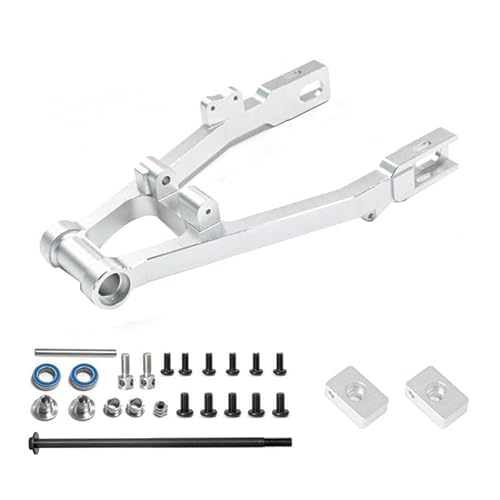 QPAJWAKS for LOSI 1/4 Promoto-MX RC Auto Elektrische Motorrad Hinten Schaukel Arm Hinten Gabel Rad Sitz Zubehör 264000(Silver) von QPAJWAKS
