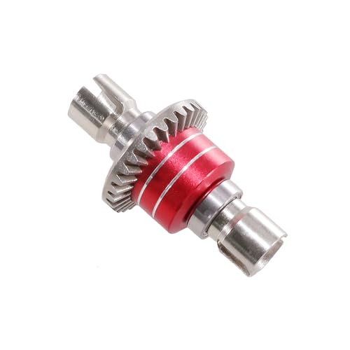 QPAJWAKS for MJX Hyper Go 1/16 16207 H16BM-PL 1/14 14210 H14BM 14301-02-03 RC-Autoteile Verbessertes vorderes und hinteres Differentialgetriebe aus Metall(Rood) von QPAJWAKS