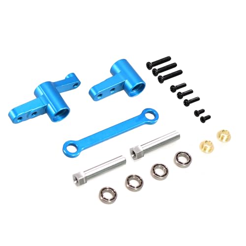 QPAJWAKS for MJX Hyper Go 14210 14209 H14BM 1/14 RC-Auto-Lenkungseinheit mit Lagern, Lenksäule, Lenkwelle, Upgrade-Teile(Blauw) von QPAJWAKS