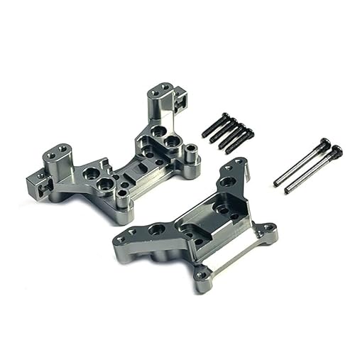 QPAJWAKS for MJX Hyper Go 16207 16208 16209 16210 H16 Metall Front Shock Tower RC Auto Rear Shock Tower 16170 16180 Upgrade Teile(Gray) von QPAJWAKS