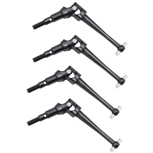 QPAJWAKS for MJX Hyper Go H16 16207 16208 16209 16210 Metal Drive Shaft CVD Driveshaft for 1/16 MJX RC Car Upgrade Part(4Pcs Black) von QPAJWAKS