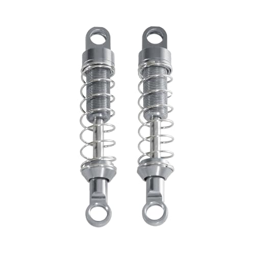 QPAJWAKS for MN 1/12 MN78 MN82 RC Auto Metall Vorne Stoßdämpfer Upgrade Stoßdämpfer(Silver) von QPAJWAKS
