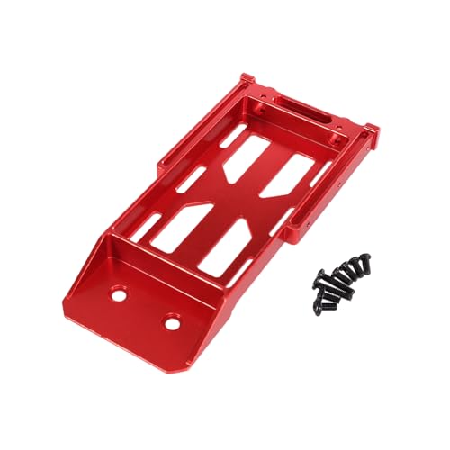 QPAJWAKS for MN Modell 1/12 MN128 MN86 G500 RC Auto OP änderung Upgrade Teile Metall Upgrade Batterie Fach Batterie Halter(Rood) von QPAJWAKS