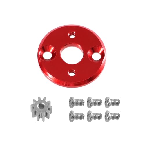 QPAJWAKS for MN78 MN82 Cherokee LC79 1/12 RC Auto Upgrade und Modifikation Teile Zubehör 370 Motor Metallteile Motorzähne Motorsitz(Rood) von QPAJWAKS