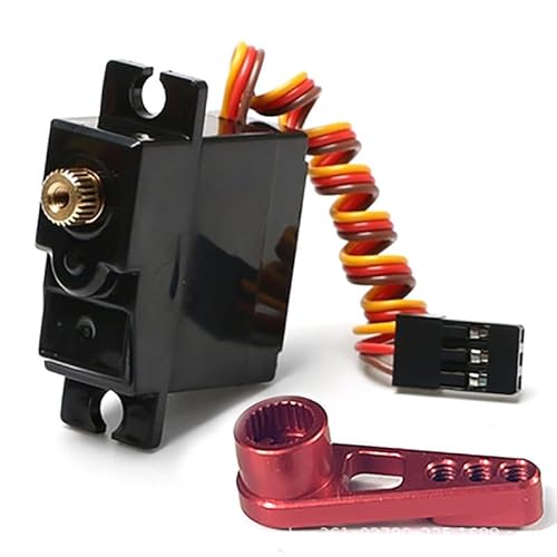 QPAJWAKS for WPL C14 C24 Pickup B14 B24 B36 MN MN99S Fernbedienung Auto Metall Servo Server Upgrade 17g Servo(Rood) von QPAJWAKS