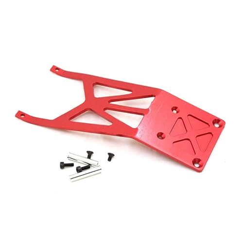 RC Aluminiumlegierung Front Skid Plate Skidplate for RC Autoteile 1/10 Traxxas Ford F-150 Raptor Slash 2WD Slash VXL Slash(Rood) von QPAJWAKS