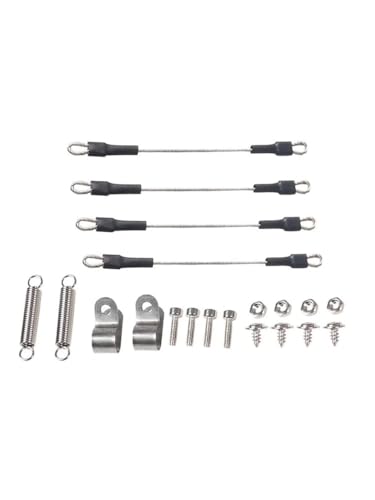 Simulation Stahlseil-Kit Dekoration for 1/10 RC Crawler Auto Axial SCX10 90046 Traxxas TRX4 D90 D110 Tamiya MST Upgrade Teile Simulation Stahlseil-Kit Dekoration for 1/10 RC Crawler Auto Axial SCX10 90046 Traxxas TRX4 D90 D110 Tamiya MST Upgrade Teile von QPAJWAKS