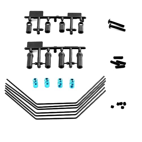 Vorne Hinten Anti-roll Bar Sway Bar Kit Stabilisator Set 3 Härten 54514 for Tamiya XV01 XV01T PRO FF04 EVO 1/10 RC Auto Upgrade von QPAJWAKS