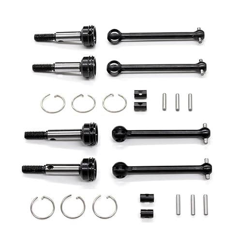 Vorne Hinten Antriebswelle 42mm 39mm CVD 54515 54516 for Tamiya XV-01 TC-01 1/10 RC Auto Upgrade Teile Zubehör(Front Rear CVD) von QPAJWAKS