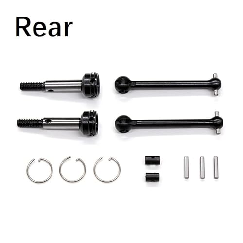 Vorne Hinten Antriebswelle 42mm 39mm CVD 54515 54516 for Tamiya XV-01 TC-01 1/10 RC Auto Upgrade Teile Zubehör(Rear 39mm CVD) von QPAJWAKS
