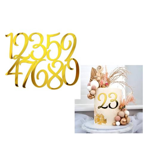 26 x Acryl-Zahlen-Kuchenaufsätze, goldfarben, Alphabet, A-Z, personalisierbar, Dekoration für Jahrestag, Hochzeit, Babyparty, Partyzubehör 26 x Acryl-Zahlen-Kuchenaufsätze, goldfarben, Alphabet, A-Z, personalisierbar, Dekoration für Jahrestag, Hochzeit, Babyparty, Partyzubehör von QPARTYFIRE