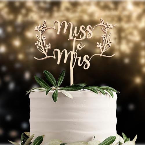Tortenaufsatz "Mr to Mrs" aus Holz, Brautpaar, für Verlobung, Brautparty, Hochzeit oder Jahrestag, Kuchendekoration Tortenaufsatz "Mr to Mrs" aus Holz, Brautpaar, für Verlobung, Brautparty, Hochzeit oder Jahrestag, Kuchendekoration von QPARTYFIRE