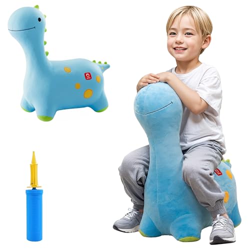 QPAU Bunter federnder Dinosaurier, weicher Plüsch bedeckter Hüpfkumpel für Kleinkinder 1-3, aufblasbarer Hüpftier-Trichter für Kleinkind, Baby Mädchen Junge Spielzeug Geschenk 18 Monate 2 3 Jahre alt QPAU Bunter federnder Dinosaurier, weicher Plüsch bedeckter Hüpfkumpel für Kleinkinder 1-3, aufblasbarer Hüpftier-Trichter für Kleinkind, Baby Mädchen Junge Spielzeug Geschenk 18 Monate 2 3 Jahre alt von QPAU