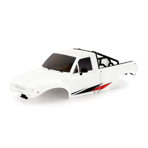 1/18 RC Crawler Hard Body Shell IR60 Pickup mit Bettregalkompatibel mit 1 18 -Skala -Off -Straßenfahrzeugmodellen ähnlich wie(Unassembled White) von QPSJXN