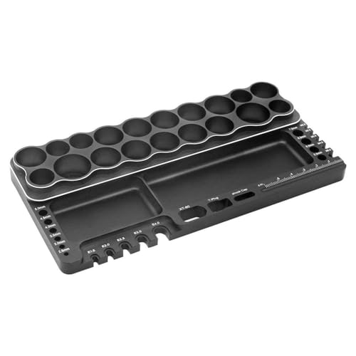1/8 1/0 1/12 1/14 RC -Autoboot -Drohnen -Schraubendreher -Werkzeugschelfpanzer -Sechskantschraubendreher -Kit -Halter -Werkzeug -Rack -Speicherschraubenträger, kompatibel mit verschiedenen kleinen Tei von QPSJXN
