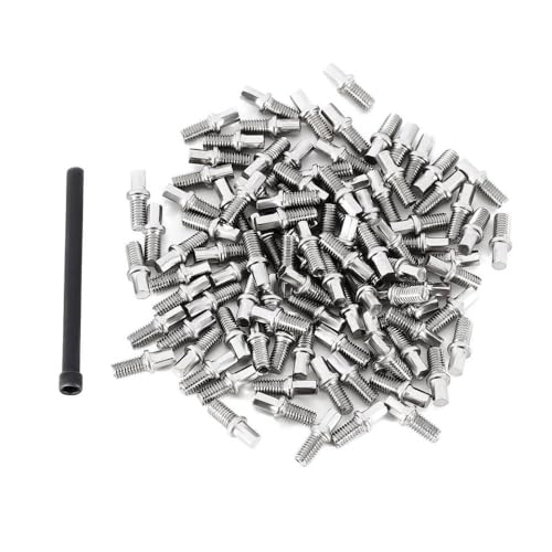 100 pcs M3 6 mm Edelstahlschrauben für 1 10 -Skala RC Crawler Hub -Baugruppe kompatibel mit verschiedenen Modellen von QPSJXN