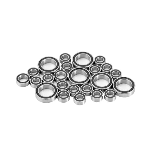 24 -pcs versiegelte Stahllager -Kit kompatibel mit 1 24 -Skala -RC -Crawler -Autos FMS -Upgrade -Teile von QPSJXN