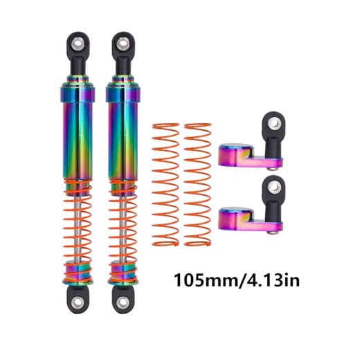 2pcs Aluminium Big Bohröl Dämpfer Schocks mit Offset Cap -kompatibel mit 1 10 -Skala -RC -Crawler- und Betrüger -Rigs für VS4 10 und ähnliche Modelle(105mm 2pcs) von QPSJXN