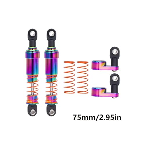 2pcs Aluminium Big Bohröl Dämpfer Schocks mit Offset Cap -kompatibel mit 1 10 -Skala -RC -Crawler- und Betrüger -Rigs für VS4 10 und ähnliche Modelle(75mm 2pcs) von QPSJXN
