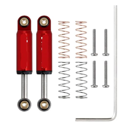 32 mm interne Federluftdämpfer -Stoßdämpfer für 1/24 RC Crawler -Autos im Maßstab mit SCX24 AXI90081 AXI00002 AXI00001 -Modelle kompatibel(2PCS Red) von QPSJXN