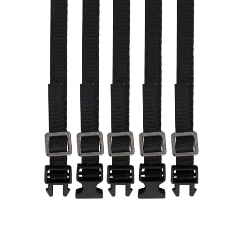 5pcs Skala -Gepäckseil Dachträger Down Rack Bindegurte kompatibel mit 1 10 RC -Crawler -Autos wie 90046 TRX6 Gen8 VS4 10 und ähnlichen Modellen(5PCS Black) von QPSJXN