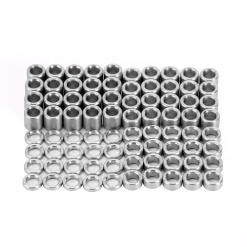 80pcs M2 5 Flat Edelstahl -Waschmaschinen Spacer kompatibel mit 1 18 -Skala RC Crawler Teilen 4m 52 Modell von QPSJXN