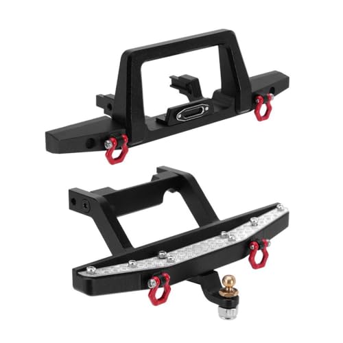 -Aluminium -Stoßfänger für 1 18 -Skala RC Crawler Upgrade 4m 41 kompatibel mit verschiedenen Crawler -Modellen(Both) von QPSJXN