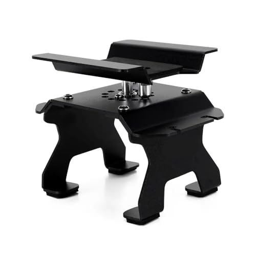 Aluminiumständer mit Schockhalter, der für 1/24 1/18 RC -Crawler -Modelle wie SCX24 FCX18 und ähnliche Fahrzeuge kompatibel ist(Black) von QPSJXN