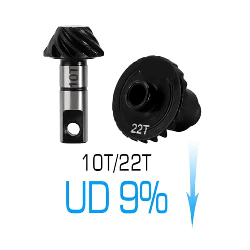 Helical Achs Gang Set Stahl Overdrive Unterdrive für 1 18 Skala RC Crawler Car Upgrade Teile kompatibel mit gemeinsamen 1 18 Crawler(Underdrive Gear) von QPSJXN