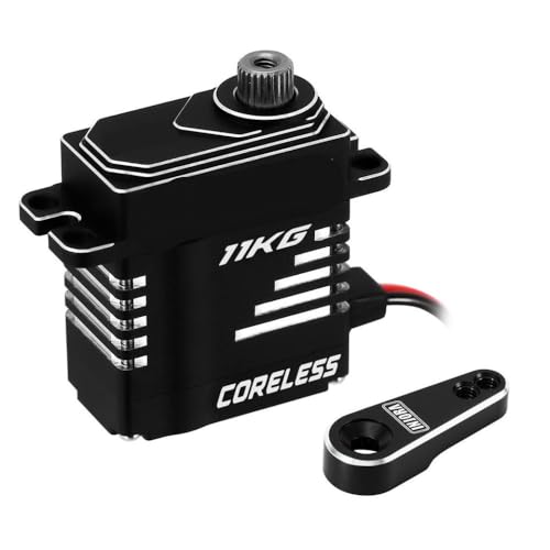 INS11 Coreless Servo Motor mit Aluminiumarm kompatibel mit 1 18 -Skala -RC -Autos wie ich Venture18(All) von QPSJXN