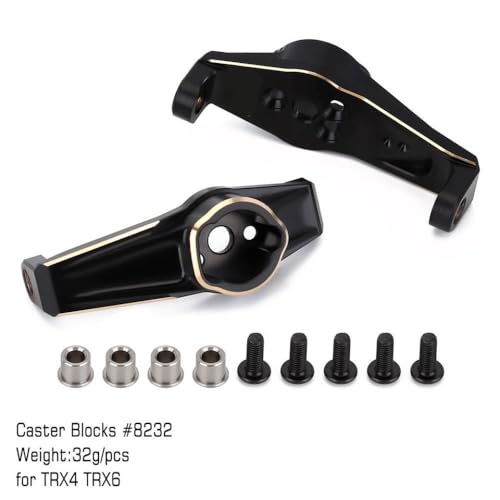 Messing Counterweight Drive Housing mit schwarzer Beschichtung für 1 10 Skala RC Crawler Car Upgrade -Teile, die mit TRX6 kompatibel sind(8232BK) von QPSJXN
