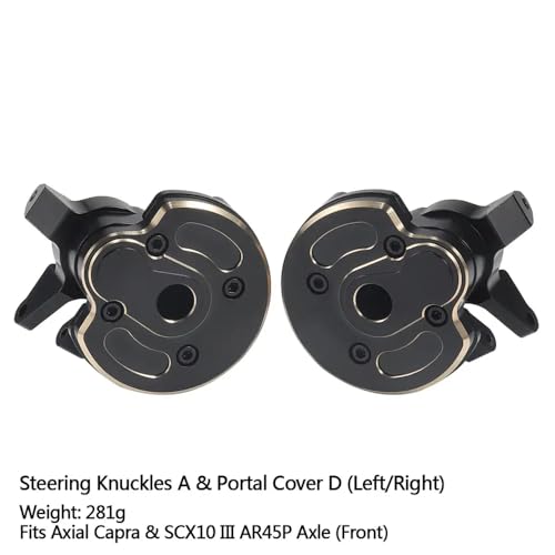 Messing -Portal -Deckungssteuerungs -Knöchel Diff Covers Gewichte, die mit 4WS III AR45P F9 Supershafty CP44 -Achse für Fahrzeuge und LKWs außerhalb von Straße und Lastwagen kompatibel sind(Portal Wei Messing -Portal -Deckungssteuerungs -Knöchel Diff Covers Gewichte, die mit 4WS III AR45P F9 Supershafty CP44 -Achse für Fahrzeuge und LKWs außerhalb von Straße und Lastwagen kompatibel sind(Portal Wei von QPSJXN