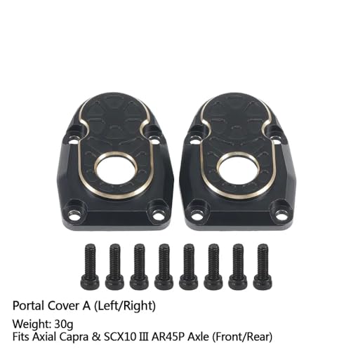 Messing -Portal -Deckungssteuerungs -Knöchel Diff Covers Gewichte, die mit 4WS III AR45P F9 Supershafty CP44 -Achse für Fahrzeuge und LKWs außerhalb von Straße und Lastwagen kompatibel sind(Portal Cov Messing -Portal -Deckungssteuerungs -Knöchel Diff Covers Gewichte, die mit 4WS III AR45P F9 Supershafty CP44 -Achse für Fahrzeuge und LKWs außerhalb von Straße und Lastwagen kompatibel sind(Portal Cov von QPSJXN