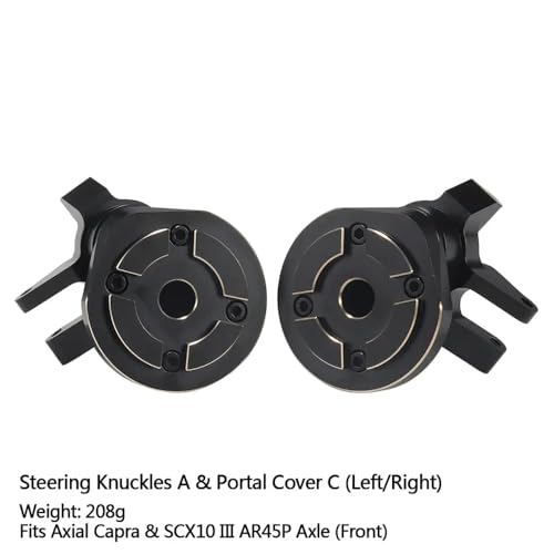 Messing -Portal -Deckungssteuerungs -Knöchel Diff Covers Gewichte, die mit 4WS III AR45P F9 Supershafty CP44 -Achse für Fahrzeuge und LKWs außerhalb von Straße und Lastwagen kompatibel sind(Portal Wei von QPSJXN