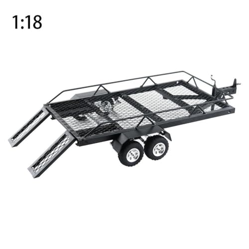 Metallanhänger für 1/18 1/24 RC -Autos im Maßstab mit SCX24 -Crawler -Modellen kompatibel(A) von QPSJXN