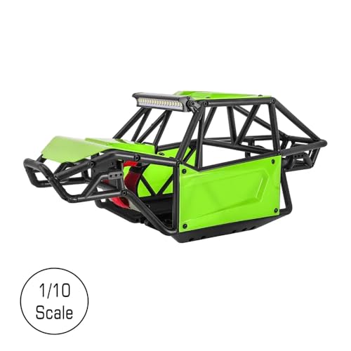 Nylon Rock Buggy Body Chassis kompatibel mit 1 10 -Skala -RC -Crawler -Autos für UTB10 90046 Modelle(Unassembled Green) von QPSJXN