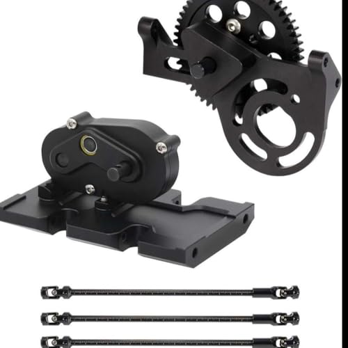 QPSJXN 1/10 -Getriebekit mit 30 Overdrive -Getriebe 3PCS -Antriebswellen kompatibel mit RC Crawler II -Element -Chassis für 110 -Skala -Off -Straßenfahrzeug(Black) von QPSJXN