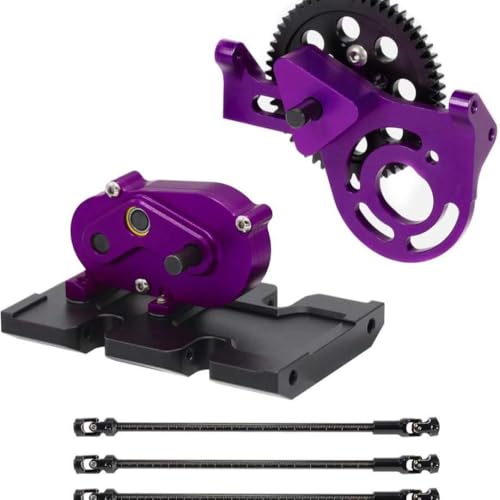 QPSJXN 1/10 -Getriebekit mit 30 Overdrive -Getriebe 3PCS -Antriebswellen kompatibel mit RC Crawler II -Element -Chassis für 110 -Skala -Off -Straßenfahrzeug(Purple) von QPSJXN