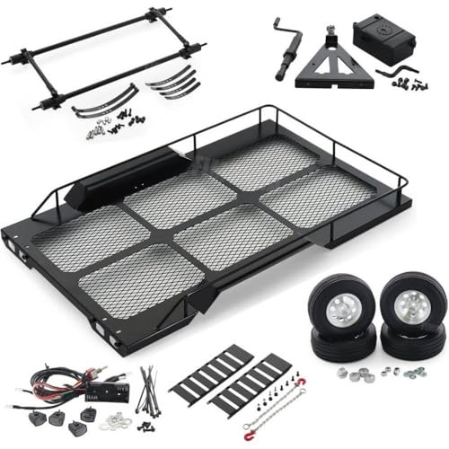 QPSJXN 1/10 RC -Anhängerkit mit Hitch Mount & amp; Seile für Crawler -Autos transportieren QPSJXN 1/10 RC -Anhängerkit mit Hitch Mount & amp; Seile für Crawler -Autos transportieren von QPSJXN