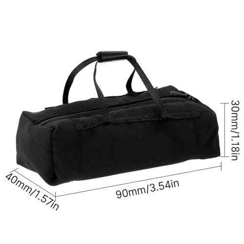 QPSJXN 1/10 Skala RC Crawler Miniatur Sport Reisetasche kompatibel mit Fernbedienungsauto -Zubehör(Black A) von QPSJXN