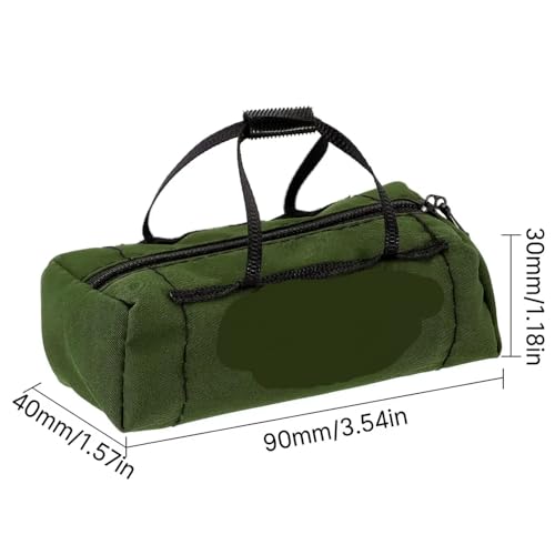 QPSJXN 1/10 Skala RC Crawler Miniatur Sport Reisetasche kompatibel mit Fernbedienungsauto -Zubehör(Green A) von QPSJXN