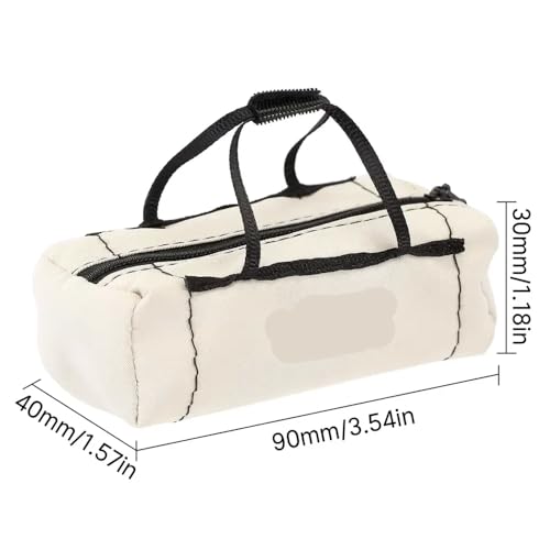 QPSJXN 1/10 Skala RC Crawler Miniatur Sport Reisetasche kompatibel mit Fernbedienungsauto -Zubehör(Light Khaki A) von QPSJXN