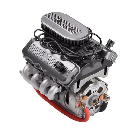 QPSJXN 1/10 Skala V8 V8 Motorhaube Lüfter Aluminium Kühler kompatibel mit GRC 1976 F76 Motor Kühler und G164AS -Spielzeugzubehör(BK) von QPSJXN